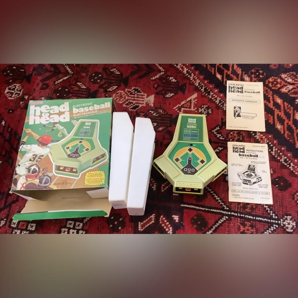 Coleco 1980 Head to Head Electronic Baseball No. 2180. For Parts As Is